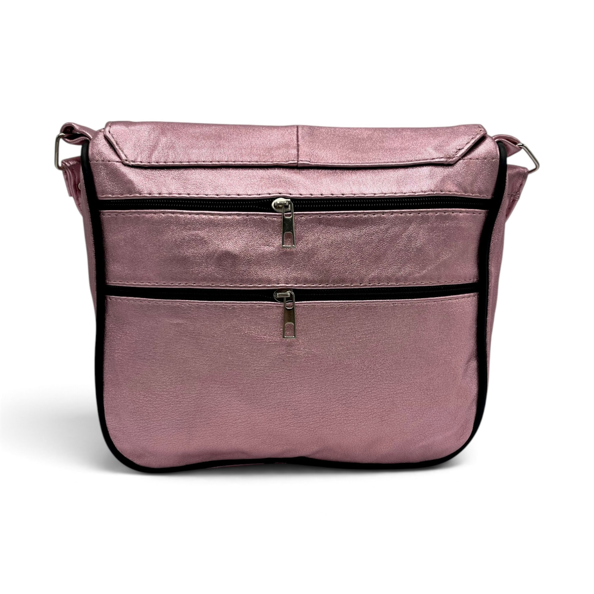 Geantă Damă Lucia R45-C85 – Piele Naturală Roz Metalizat - Thumbnail Image 3