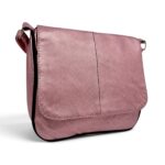 Geantă Damă Lucia R45-C85 – Piele Naturală Roz Metalizat