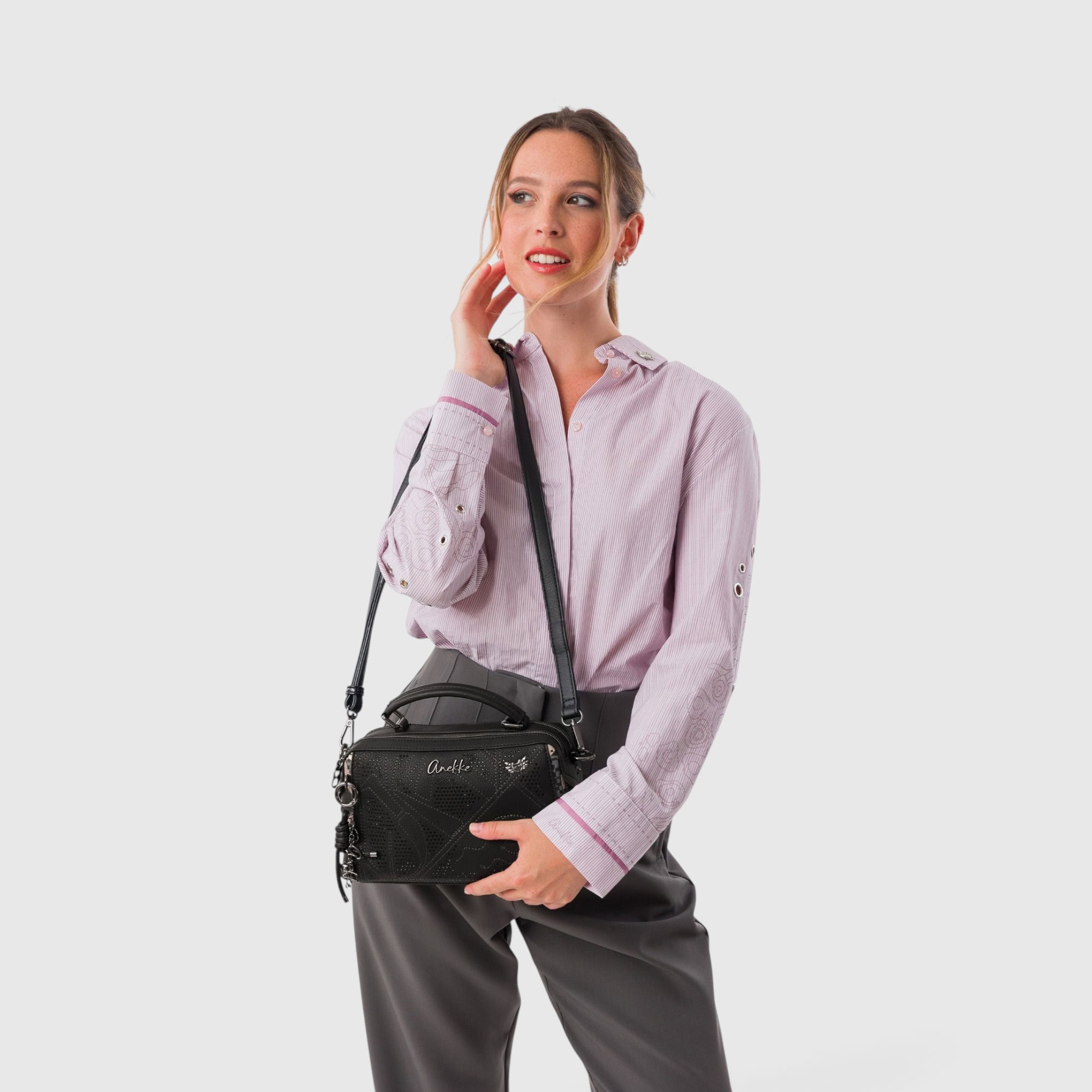 Geantă damă Anekke Iron 43753-443 – doctor bag, geantă de mână și crossbody, 27 × 16 × 10 cm