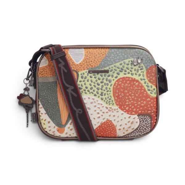 Geantă damă Anekke Odyssey 43833-188 – crossbody multicolor, 3 compartimente, 26 × 20 × 6 cm