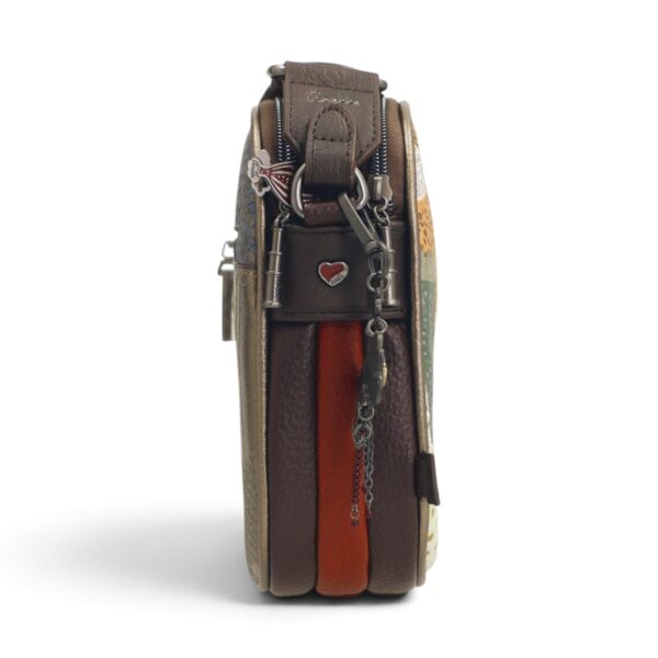 Geantă damă Anekke Odyssey 43833-188 – crossbody multicolor, 3 compartimente, 26 × 20 × 6 cm