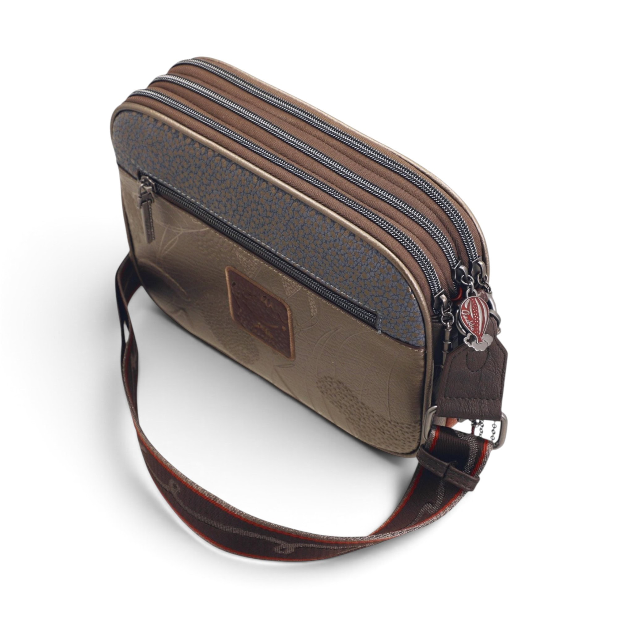 Geantă damă Anekke Odyssey 43833-188 – crossbody multicolor, 3 compartimente, 26 × 20 × 6 cm