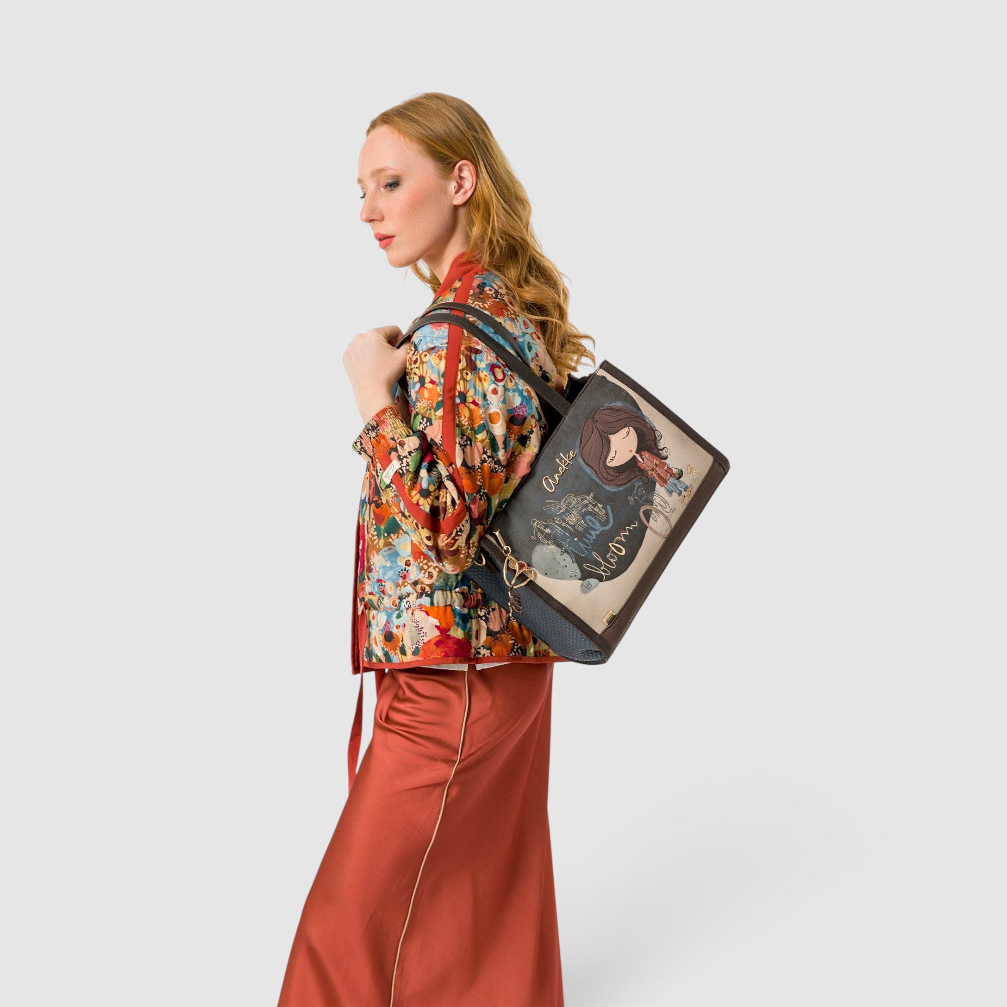 Geantă de umăr Anekke Tulip pentru femei, stil casual, design colorat.