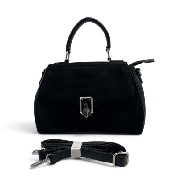 Geantă damă Velina Fabianno VF25S-552 Black, 30 × 20 × 10 cm - imagine 5