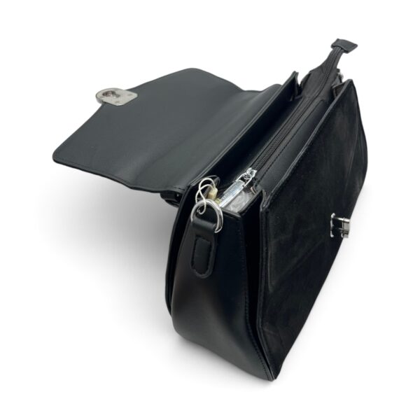 Geantă damă Velina Fabianno VF25S-552 Black, 30 × 20 × 10 cm - imagine 7