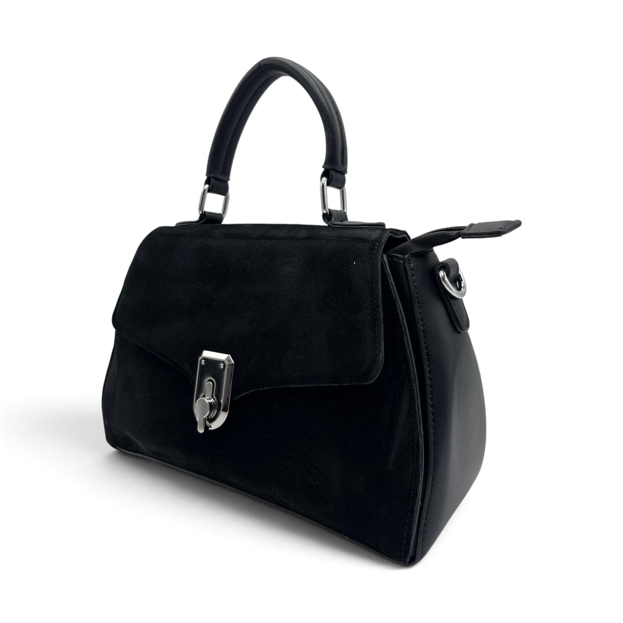 Geantă damă Velina Fabianno VF25S-552 Black, 30 × 20 × 10 cm - Thumbnail Image 4