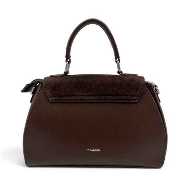 Geantă damă Velina Fabianno VF25S-552 Dark Coffee, 30 × 20 × 10 cm - imagine 3