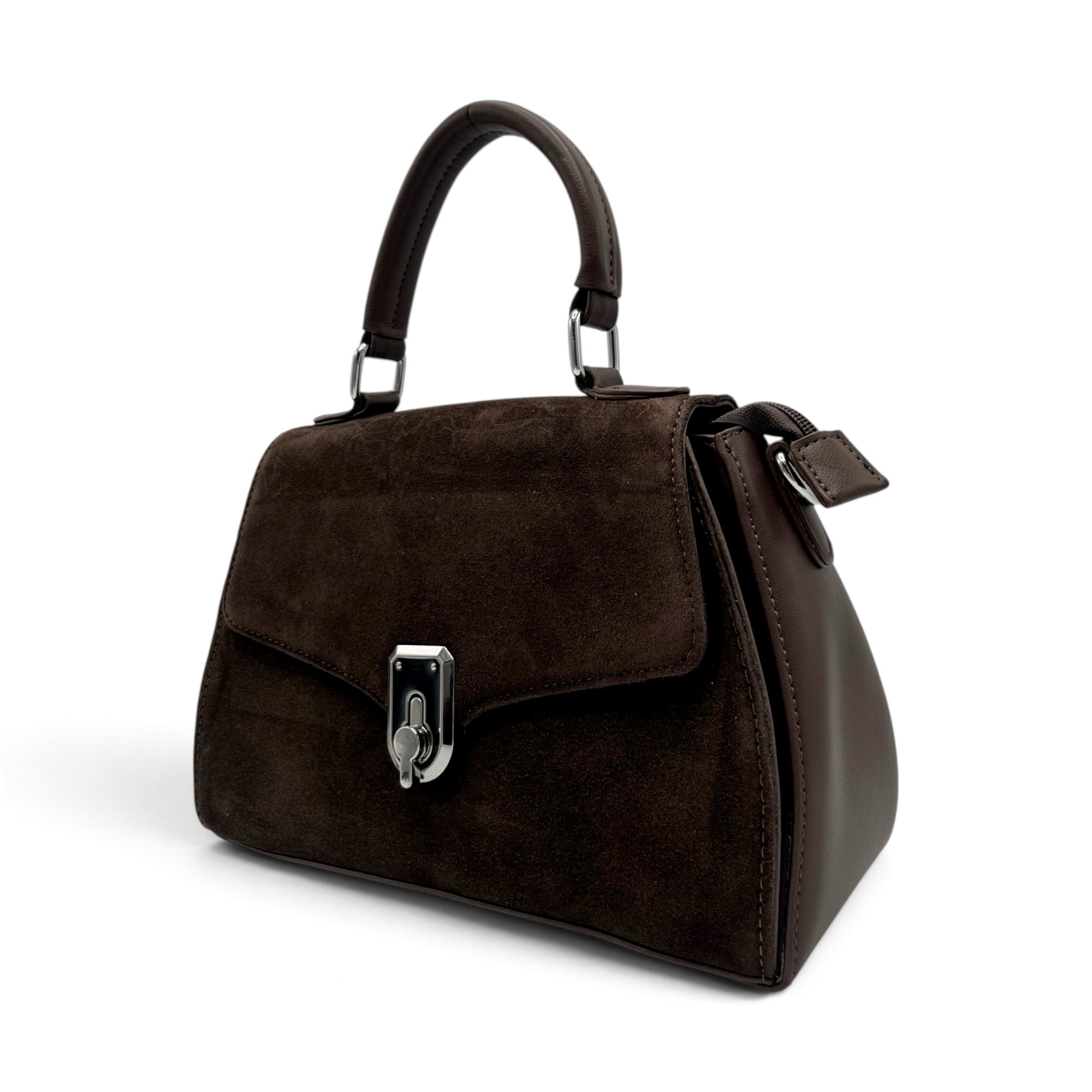 Geantă damă Velina Fabianno VF25S-552 Dark Coffee, 30 × 20 × 10 cm - Thumbnail Image 5
