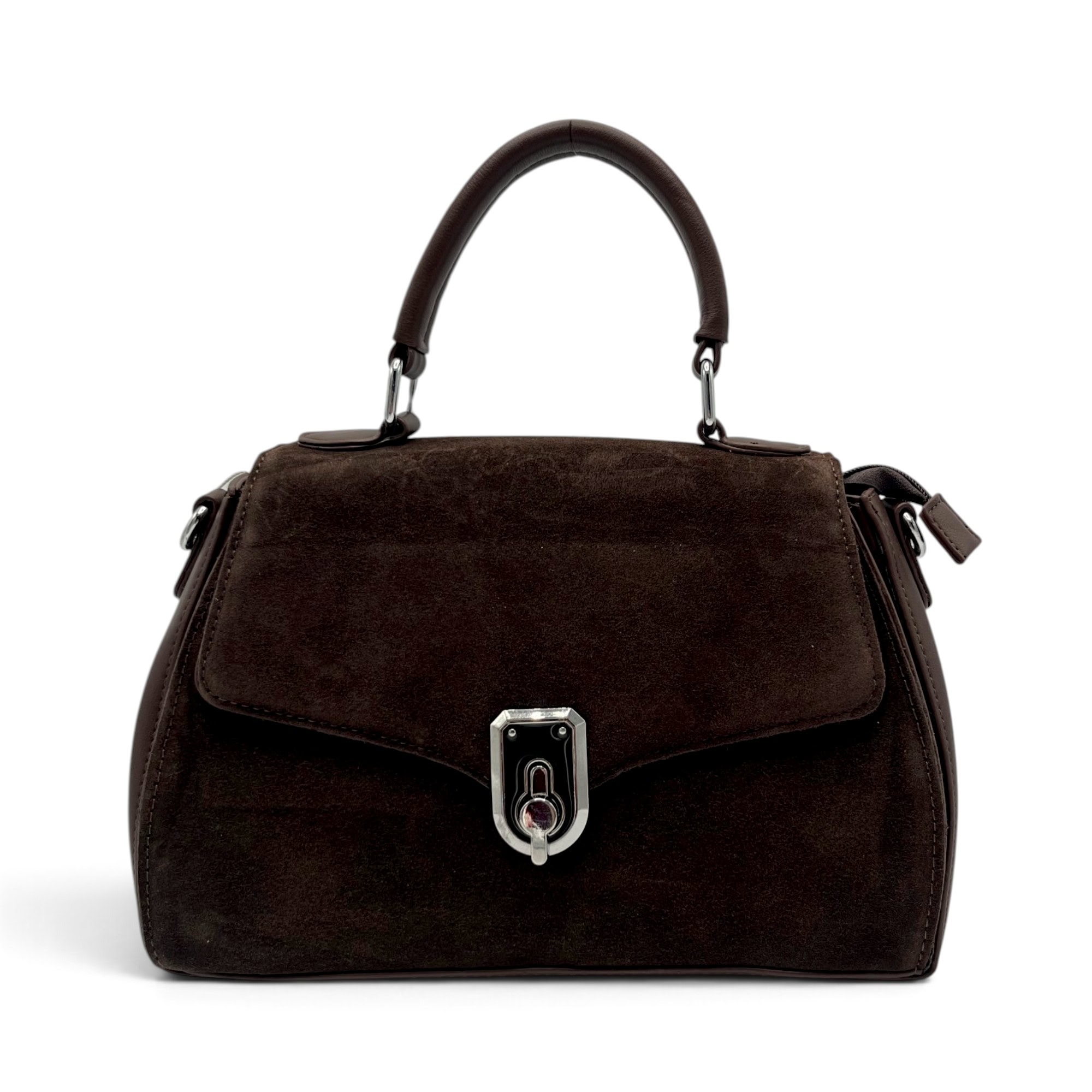 Geantă damă Velina Fabianno VF25S-552 Dark Coffee, 30 × 20 × 10 cm - Thumbnail Image 2