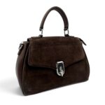 Geantă damă Velina Fabianno VF25S-552 Dark Coffee, 30 × 20 × 10 cm
