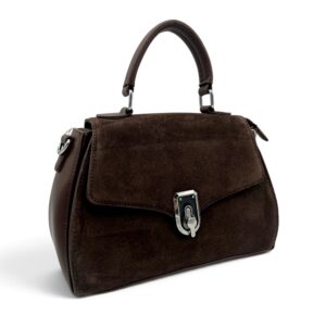 Geantă damă Velina Fabianno VF25S-552 Dark Coffee, 30 × 20 × 10 cm