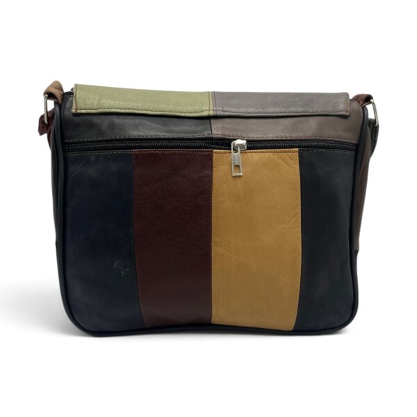 Geantă damă din piele naturală multicolor Lucia R45-C90 27 x 21 x 8 cm - imagine 3
