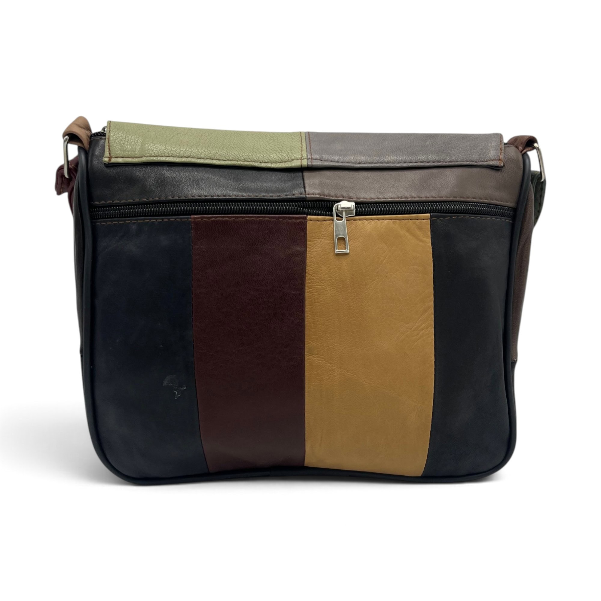 Geantă damă din piele naturală multicolor Lucia R45-C90 27 x 21 x 8 cm - Thumbnail Image 3