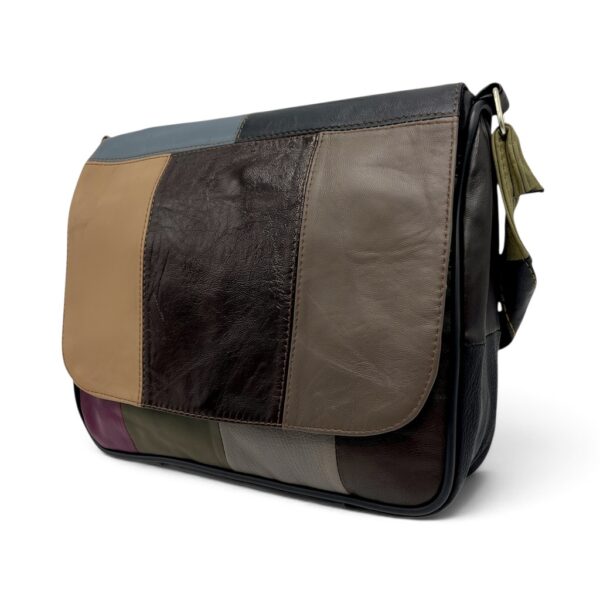 Geantă damă unicat Lucia R45-C81 – crossbody din piele naturală multicoloră