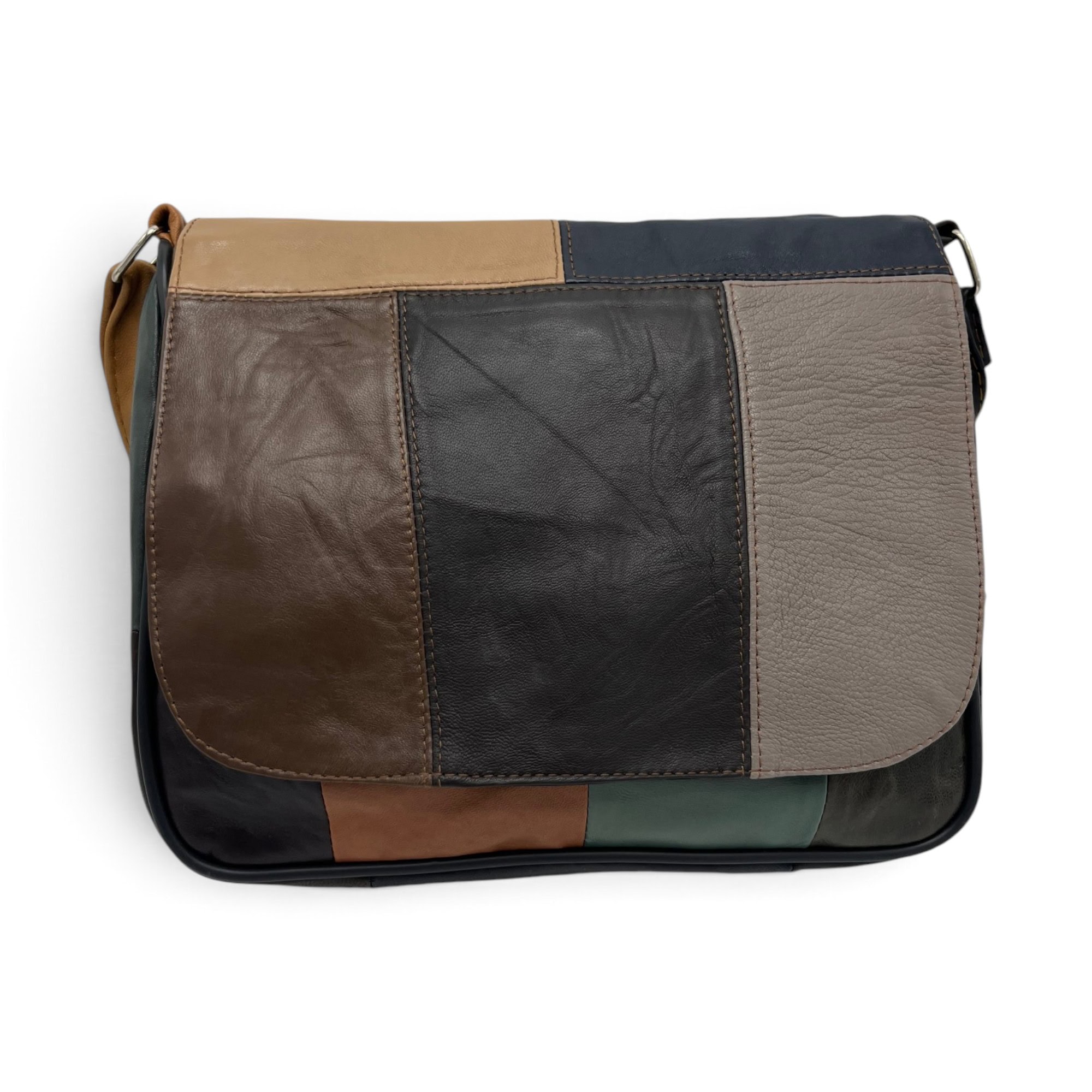Geantă damă unicat Lucia R45-C82 – crossbody din piele naturală multicoloră