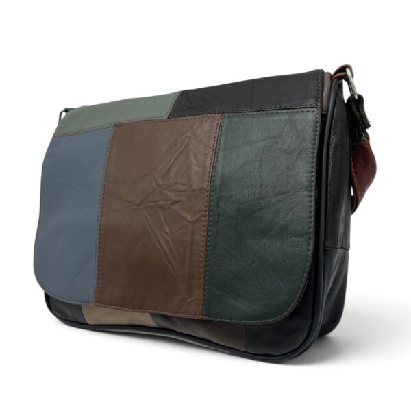 Geantă damă unicat Lucia R45-C83 – crossbody din piele naturală multicoloră