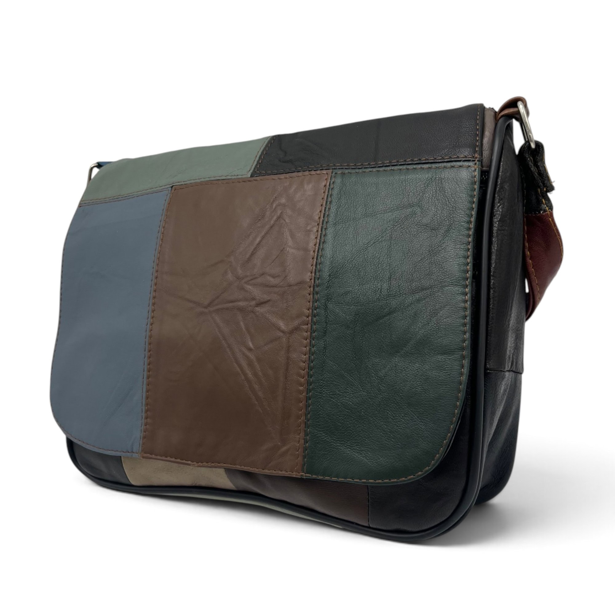 Geantă damă unicat Lucia R45-C83 – crossbody din piele naturală multicoloră
