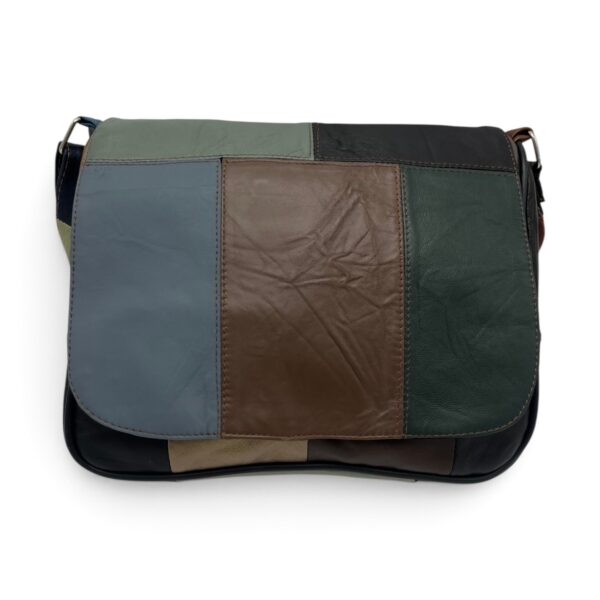 Geantă damă unicat Lucia R45-C83 – crossbody din piele naturală multicoloră