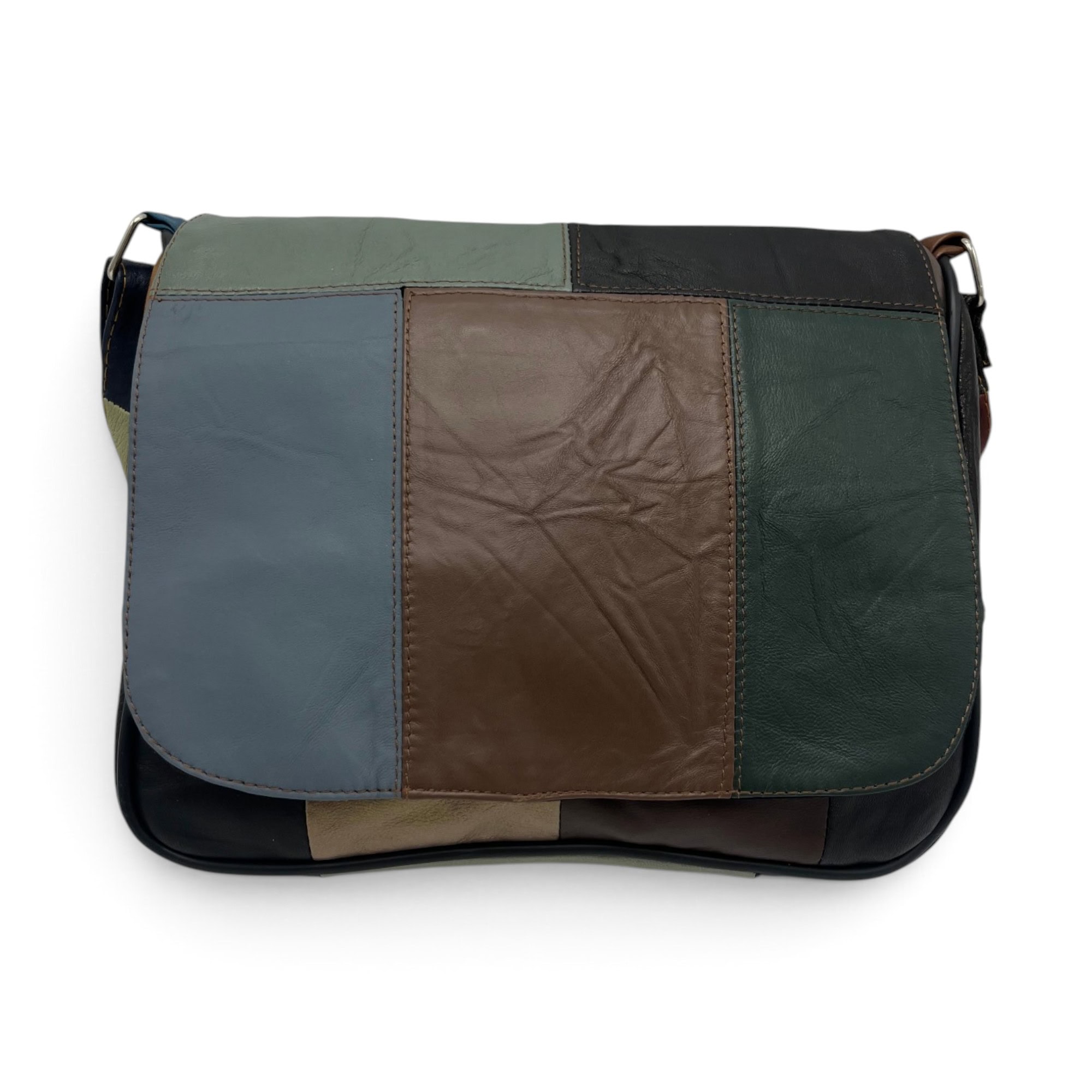 Geantă damă unicat Lucia R45-C83 – crossbody din piele naturală multicoloră