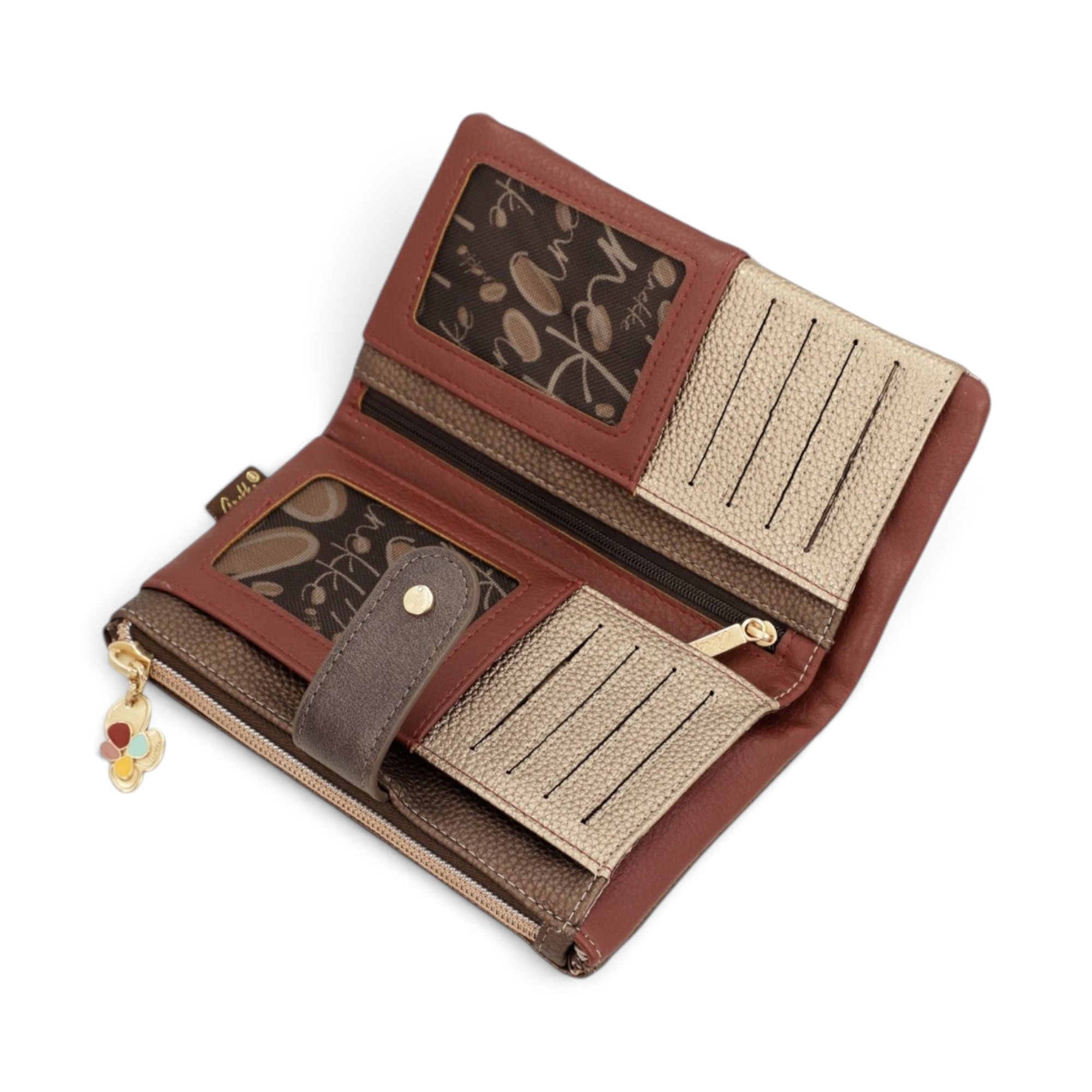 Portofel damă Anekke Blossom 43719-909 – mediu rigid RFID, 16 × 10 × 4 cm