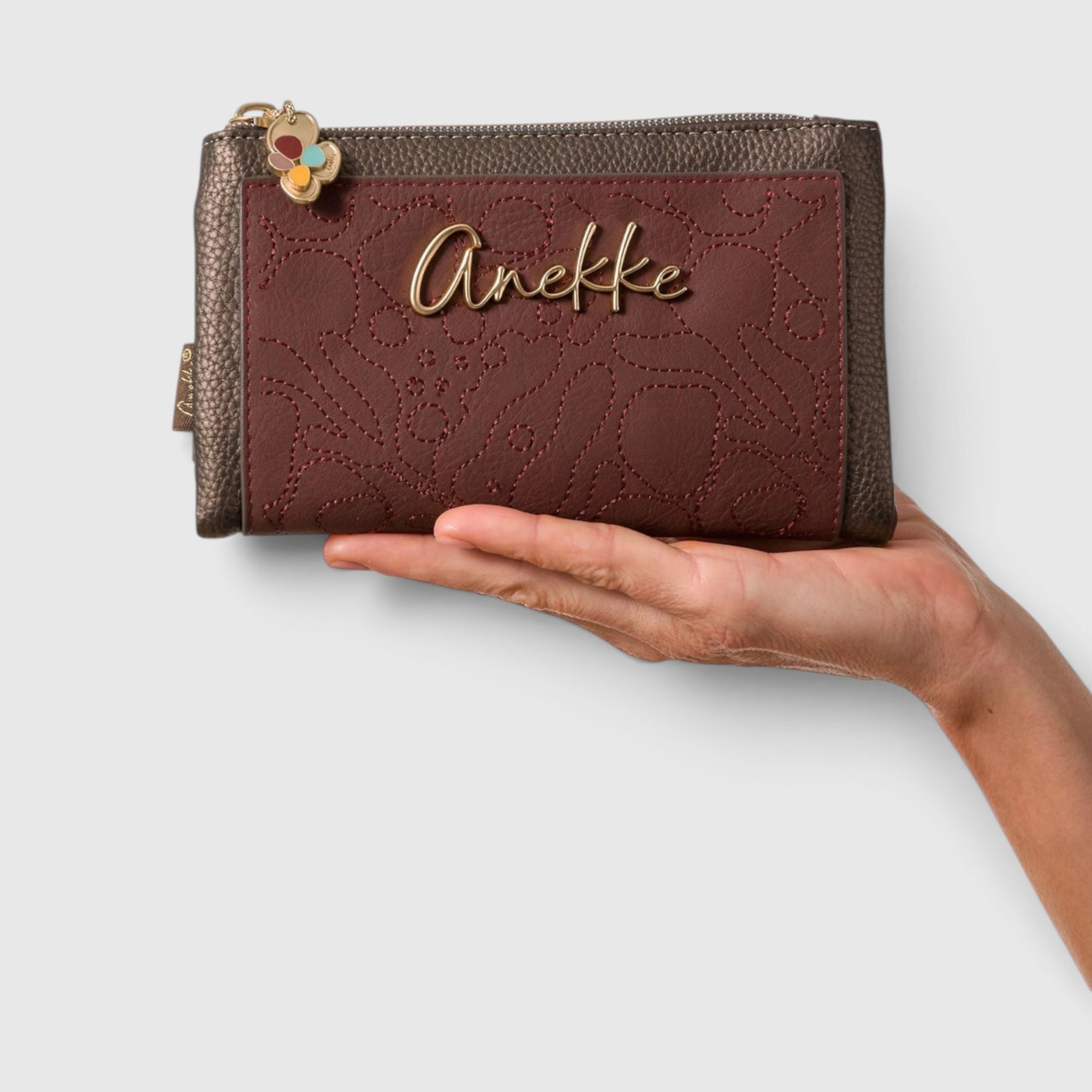 Portofel damă Anekke Blossom 43719-909 – mediu rigid RFID, 16 × 10 × 4 cm