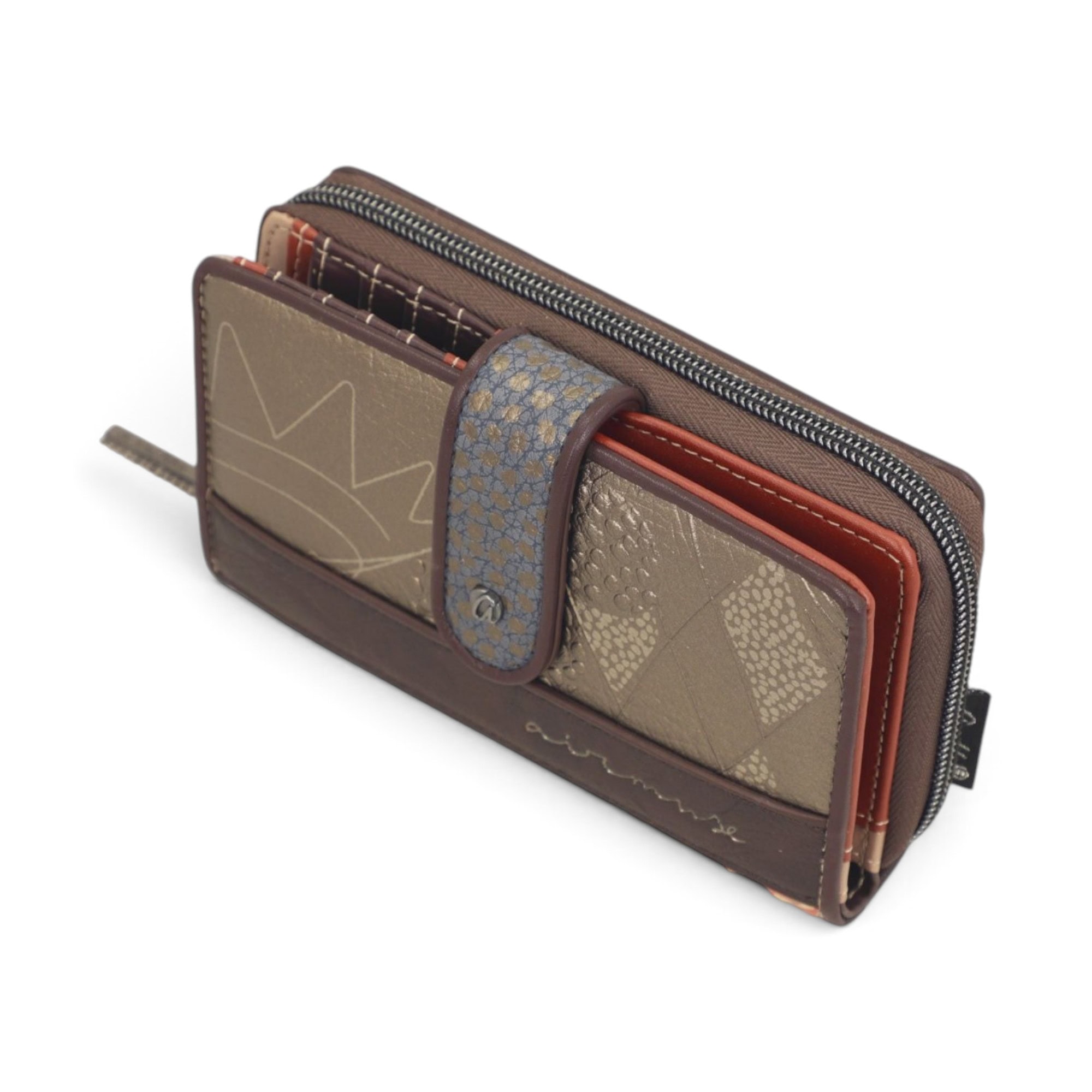 Portofel damă Anekke Odyssey 43839-909 – mediu rigid RFID, 15 × 10 × 4 cm