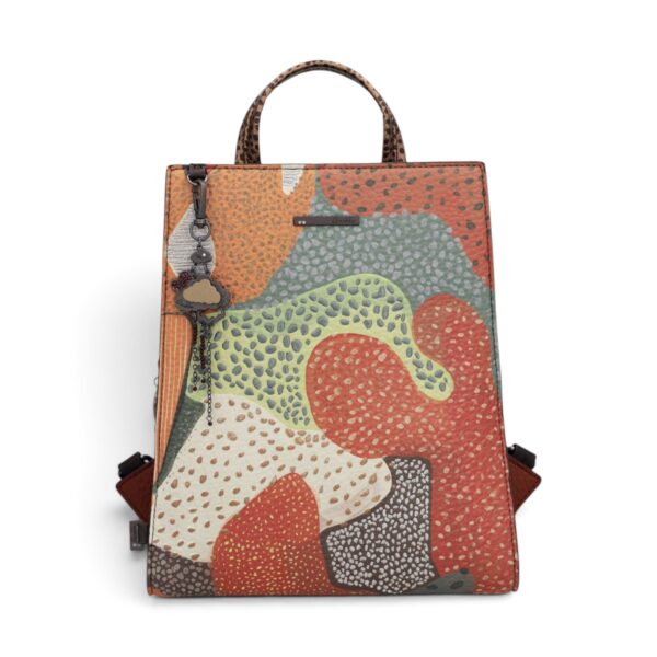 Rucsac damă Anekke Odyssey 43835-314 – pătrat, multicolor, 25 × 30 × 10 cm