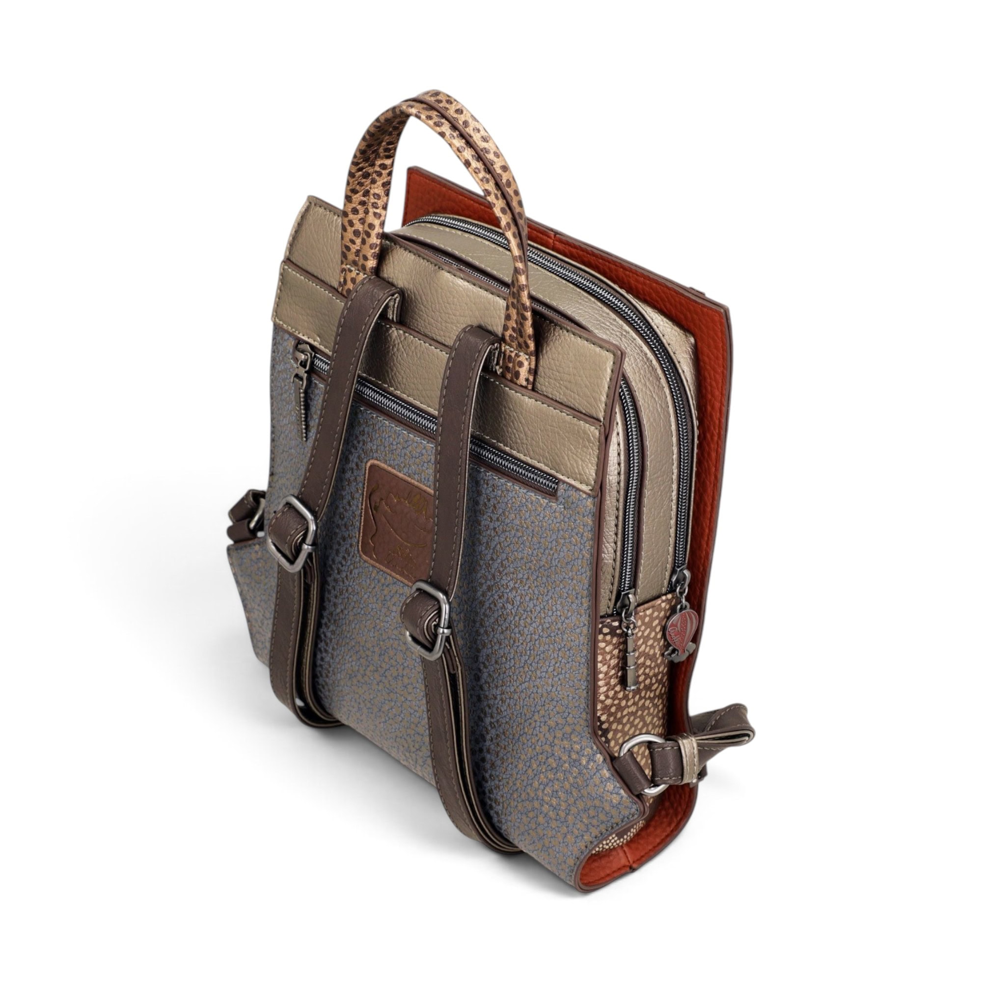 Rucsac damă Anekke Odyssey 43835-314 – pătrat, multicolor, 25 × 30 × 10 cm