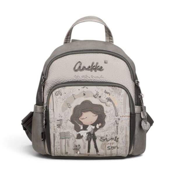 Rucsac damă Anekke Orchestra cu design colorat și detalii antifurt.