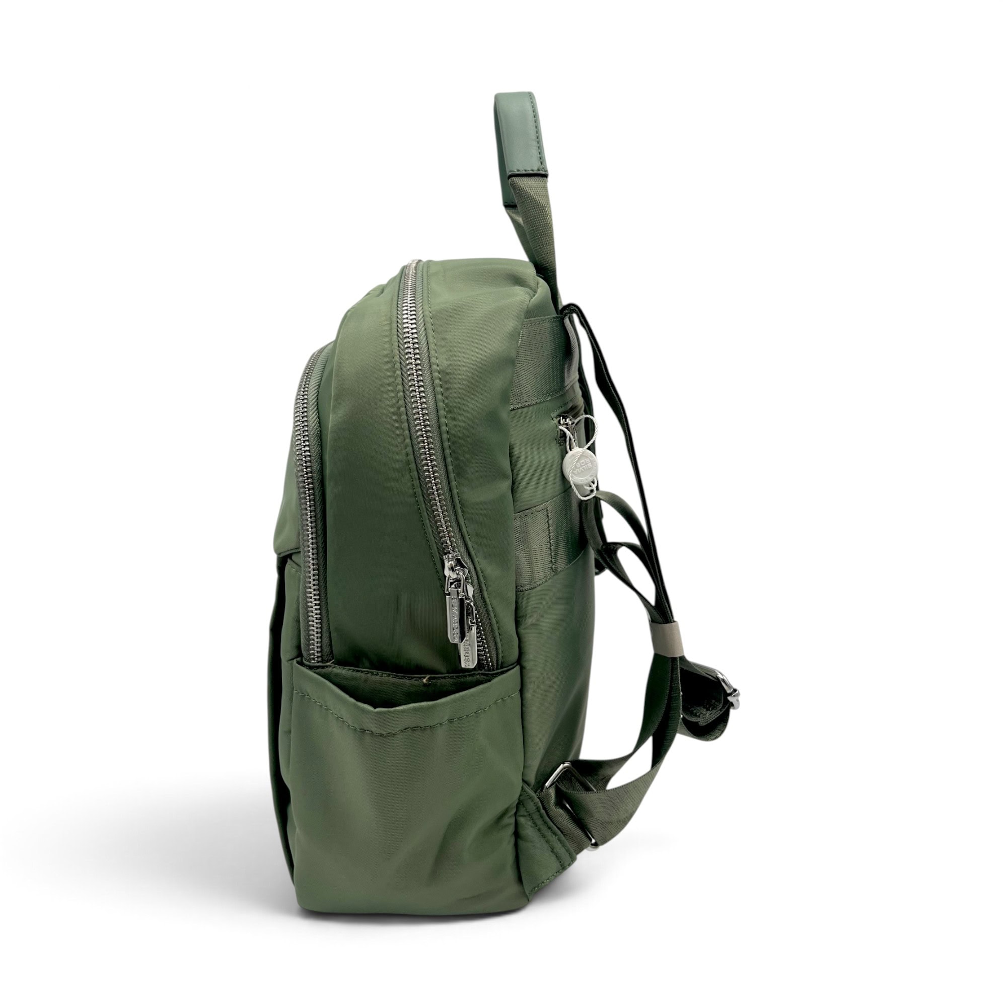 Rucsac damă Silvia ROSA SR25J-384 Olive – material impermeabil, 35 × 26 × 14 cm