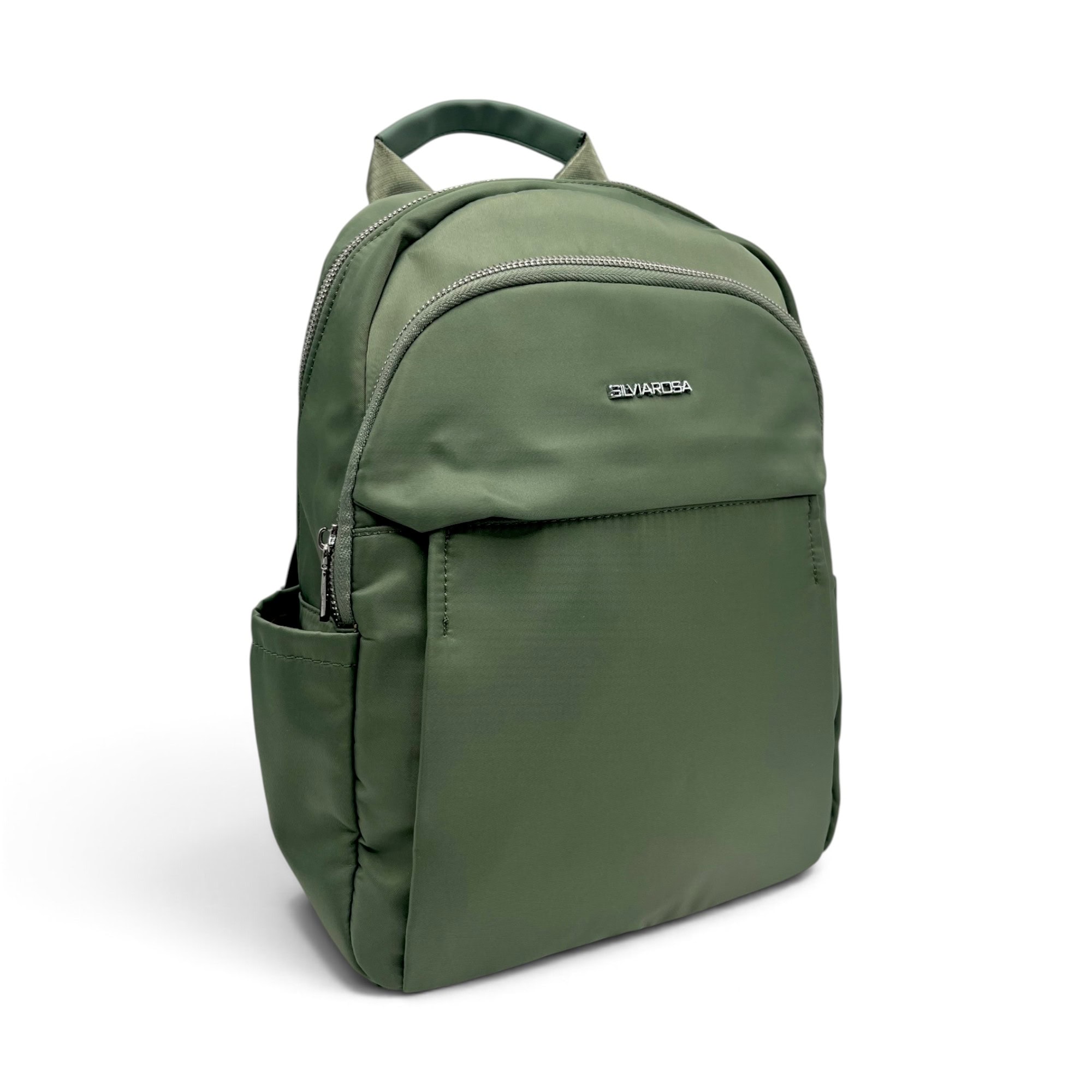 Rucsac damă Silvia ROSA SR25J-384 Olive – material impermeabil, 35 × 26 × 14 cm