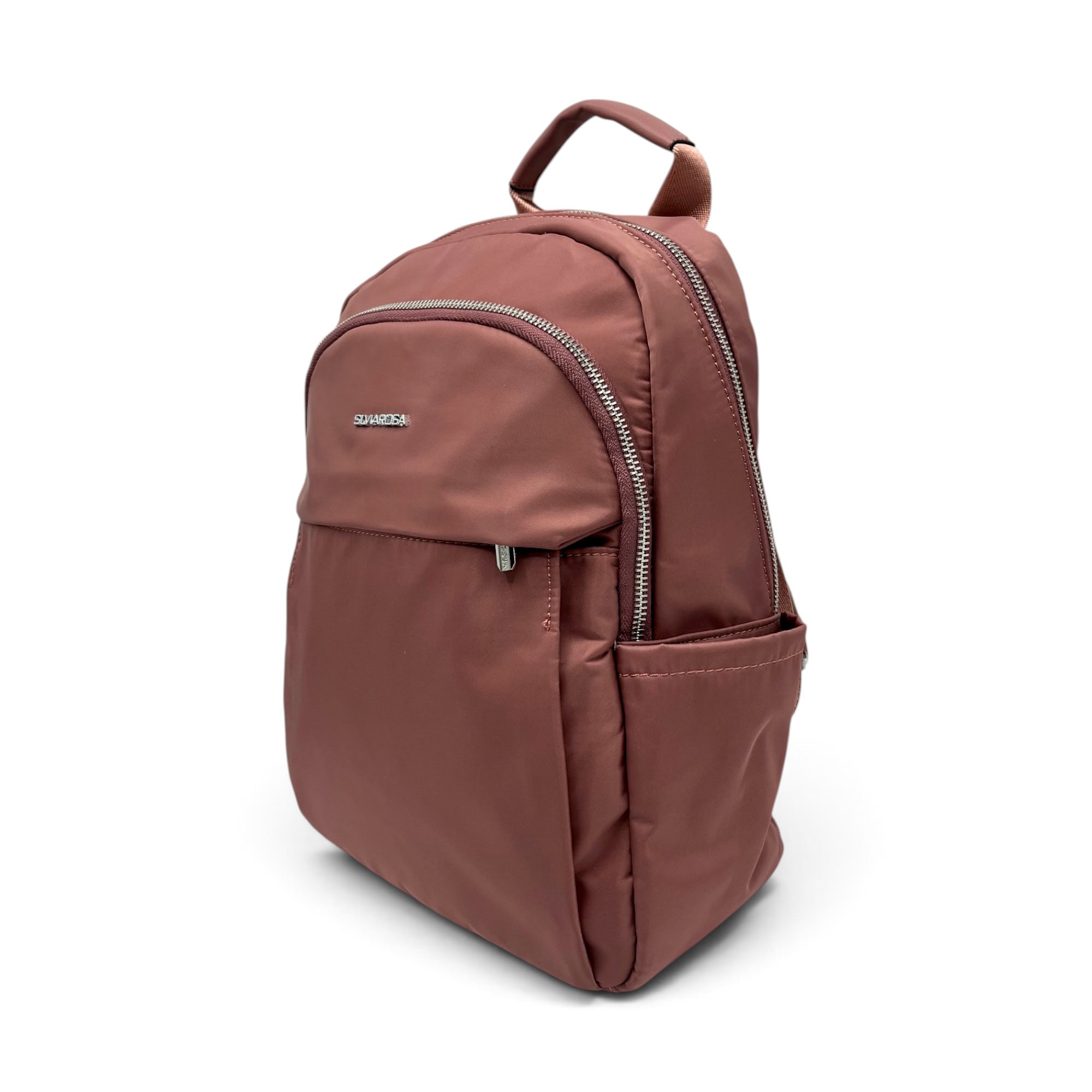 Rucsac damă Silvia ROSA SR25J-384 Rose – compartimentat, material impermeabil, 35 × 26 × 14 cm