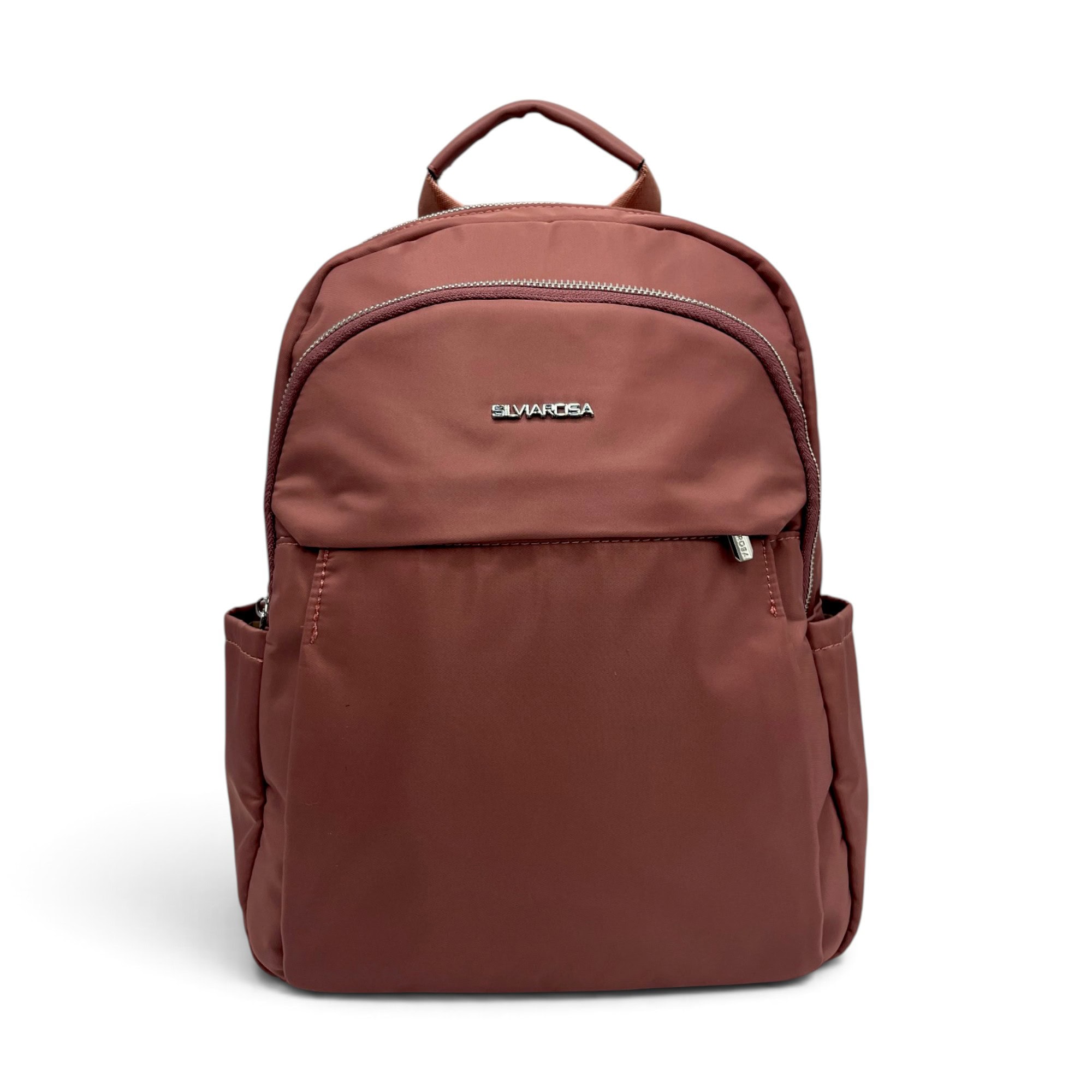 Rucsac damă Silvia ROSA SR25J-384 Rose – compartimentat, material impermeabil, 35 × 26 × 14 cm