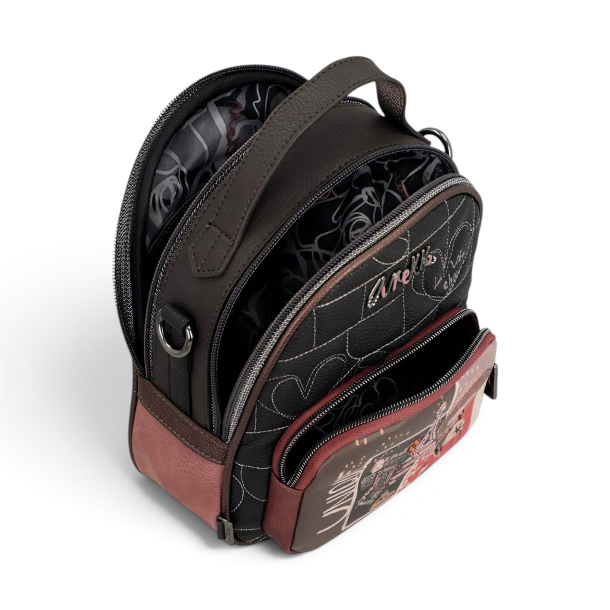 Rucsac damă Anekke Mademoiselle 41805-250, 19 × 23 × 10 cm, multicolor - Thumbnail Image 6