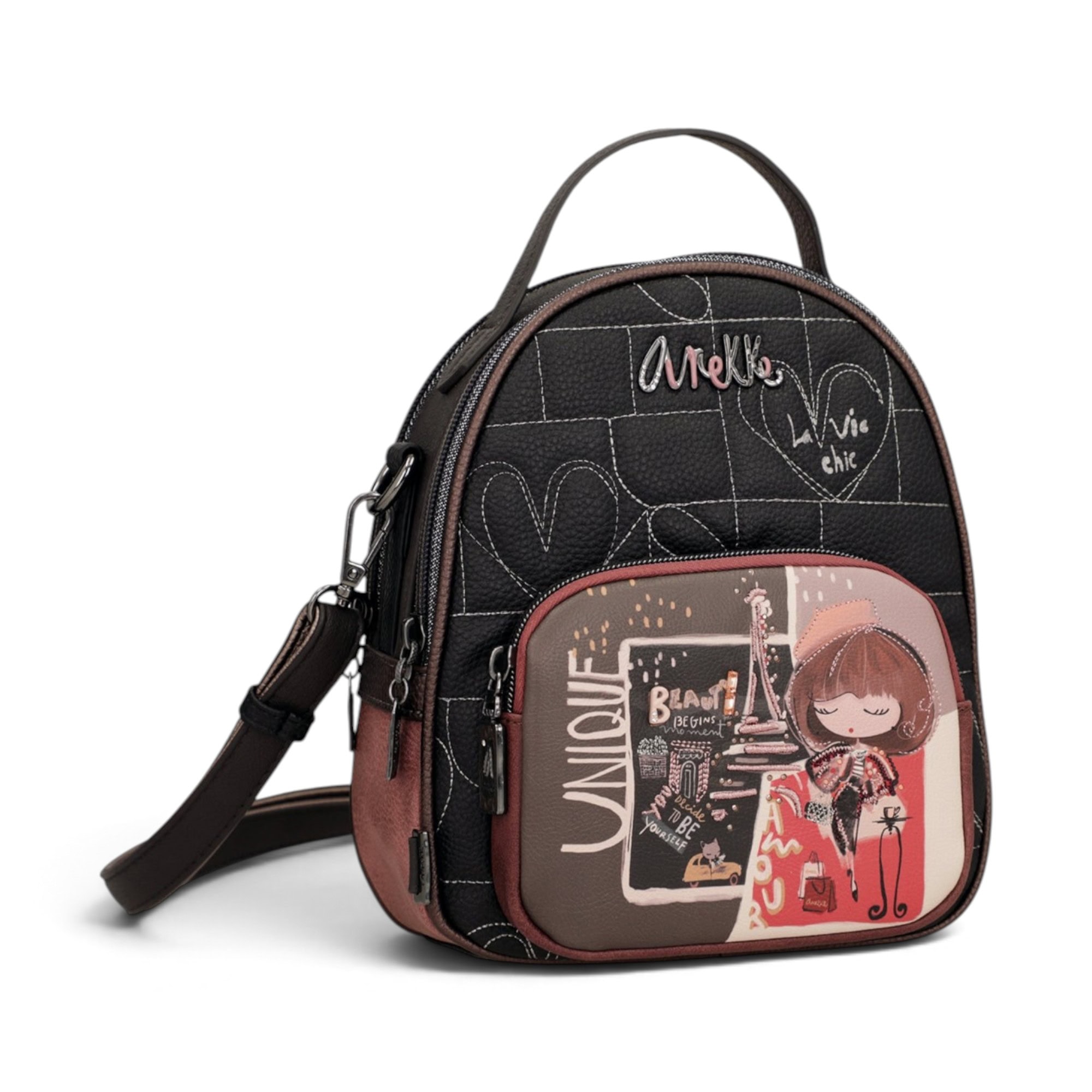 Rucsac damă Anekke Mademoiselle 41805-250, 19 × 23 × 10 cm, multicolor - Thumbnail Image 1