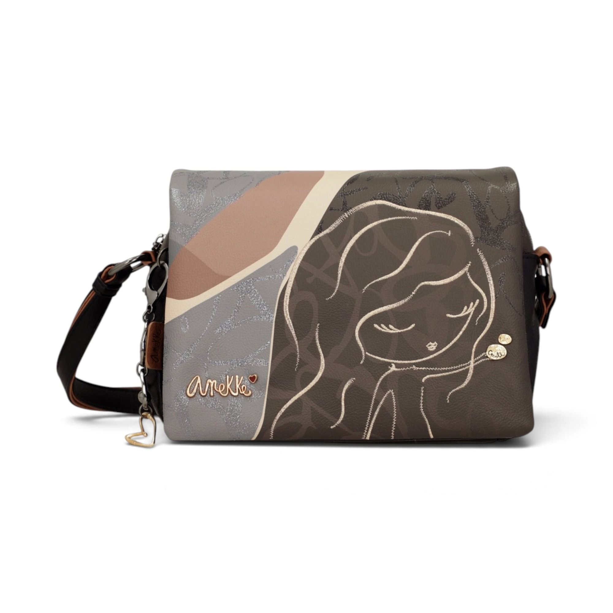 Geantă damă Anekke Dreamverse Heartbeat 39783-469 – crossbody cu clapă, multicolor, 24 × 18 × 8 cm - imagine 2