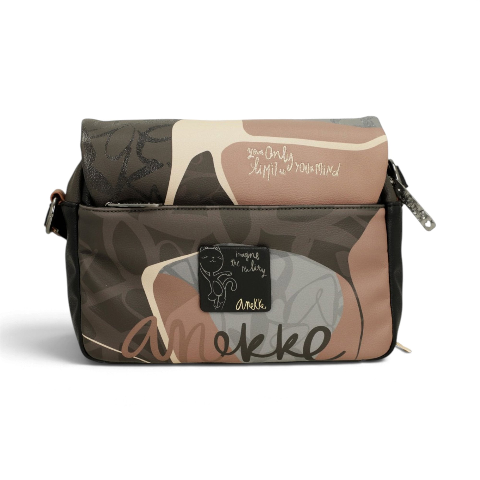 Geantă damă Anekke Dreamverse Heartbeat 39783-469 – crossbody cu clapă, multicolor, 24 × 18 × 8 cm - imagine 3