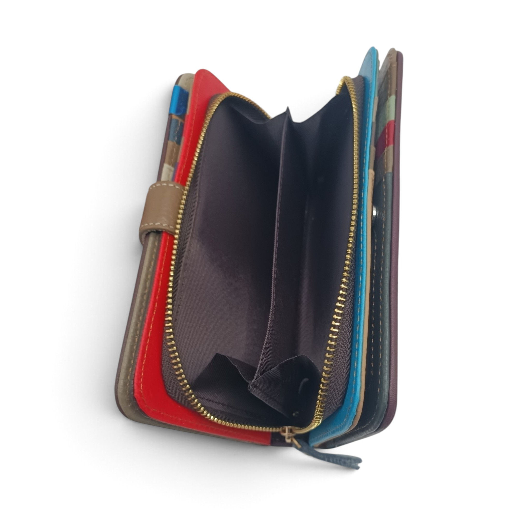 Portofel Damă din Piele Naturală Ivy 17303 Multicolor - imagine 6