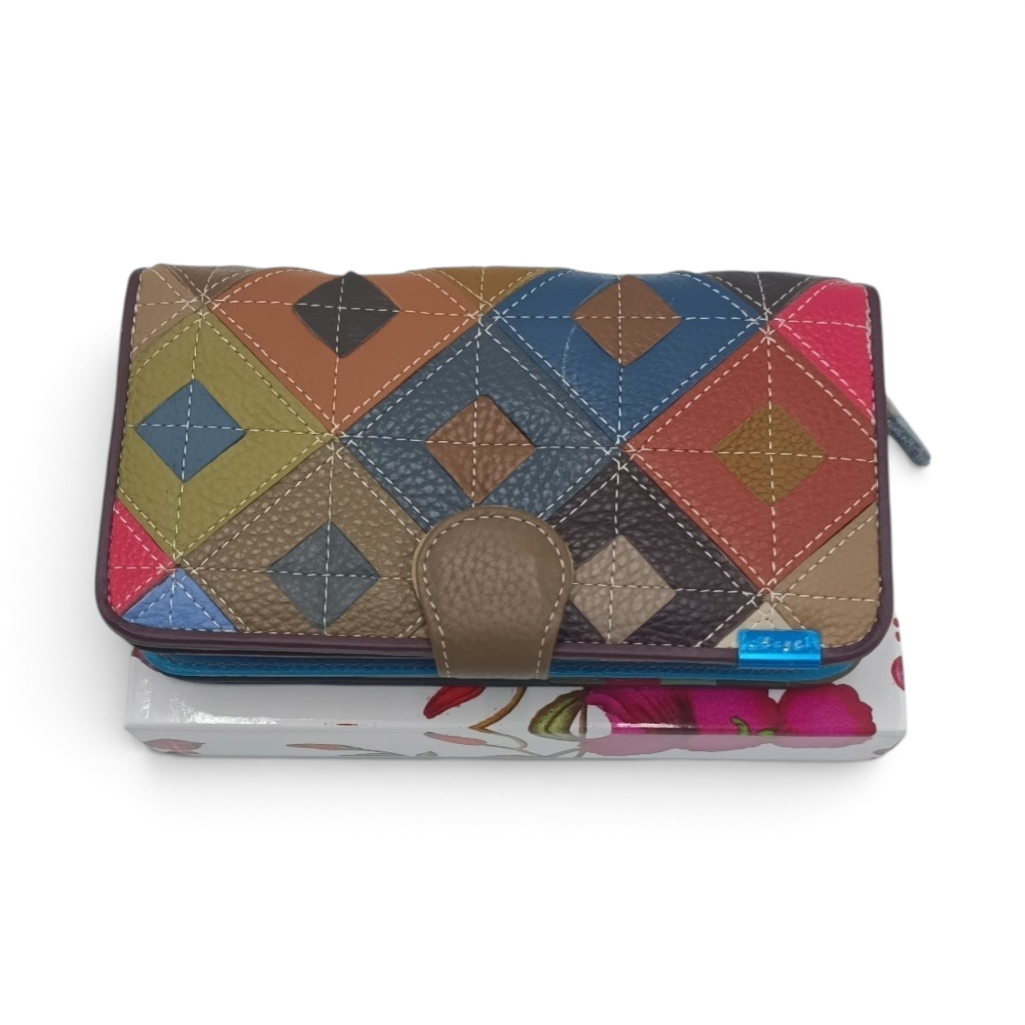 Portofel Damă din Piele Naturală Ivy 17303 Multicolor - imagine 2
