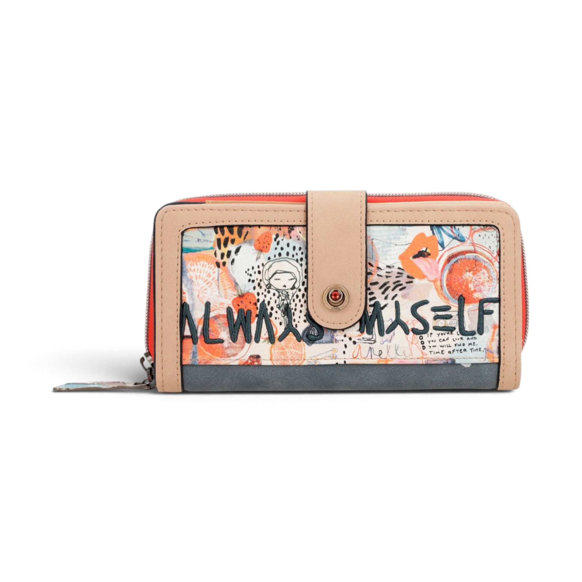 Portofel damă Anekke Fun & Music Fancy 34819-911 – mare, albastru, 18 × 10 × 3 cm Portofel damă Anekke Fun & Music Fancy 34819-911 – spate cu clapă