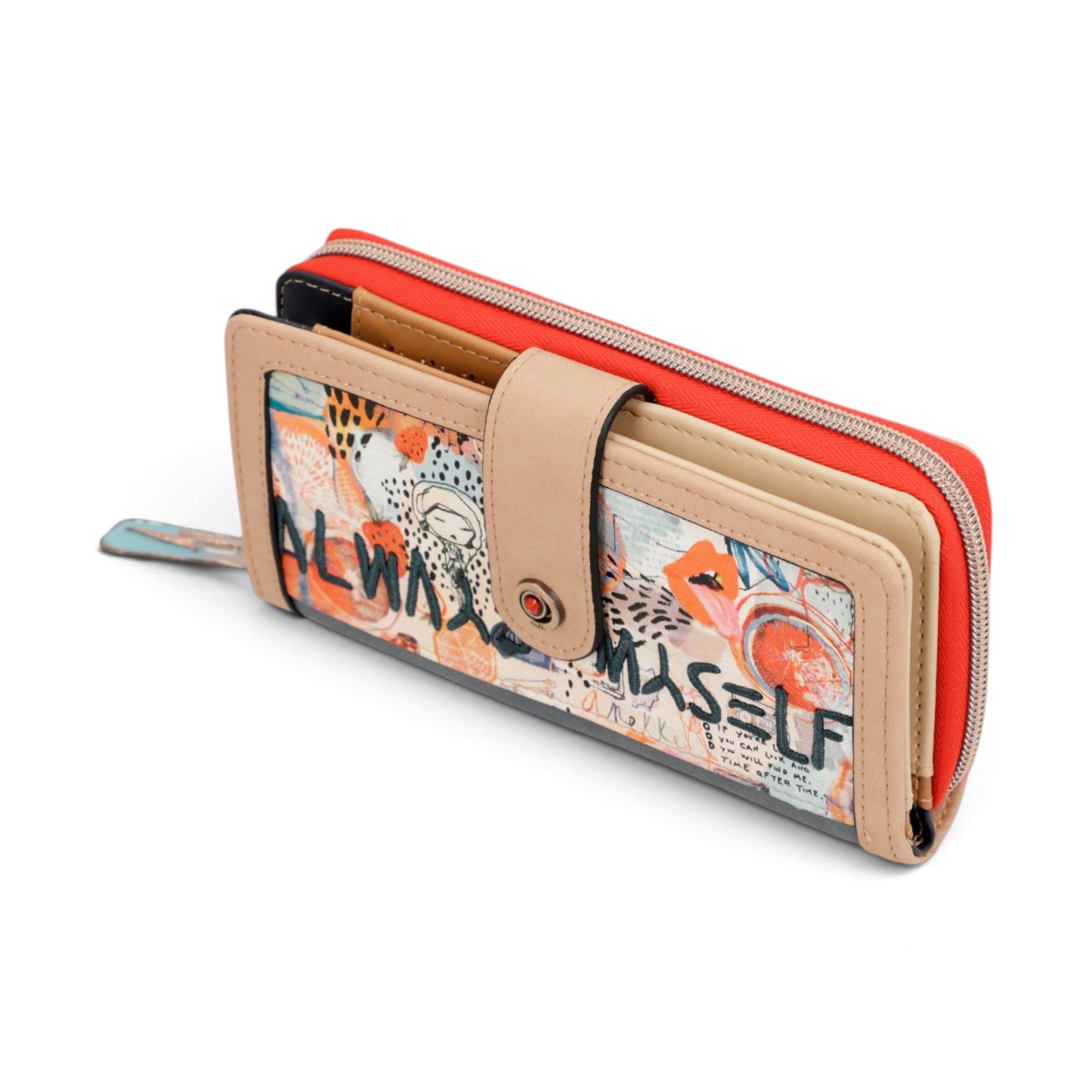 Portofel damă Anekke Fun & Music Fancy 34819-911 – mare, albastru, 18 × 10 × 3 cm Portofel damă Anekke Fun & Music Fancy 34819-911 – spate, unghi