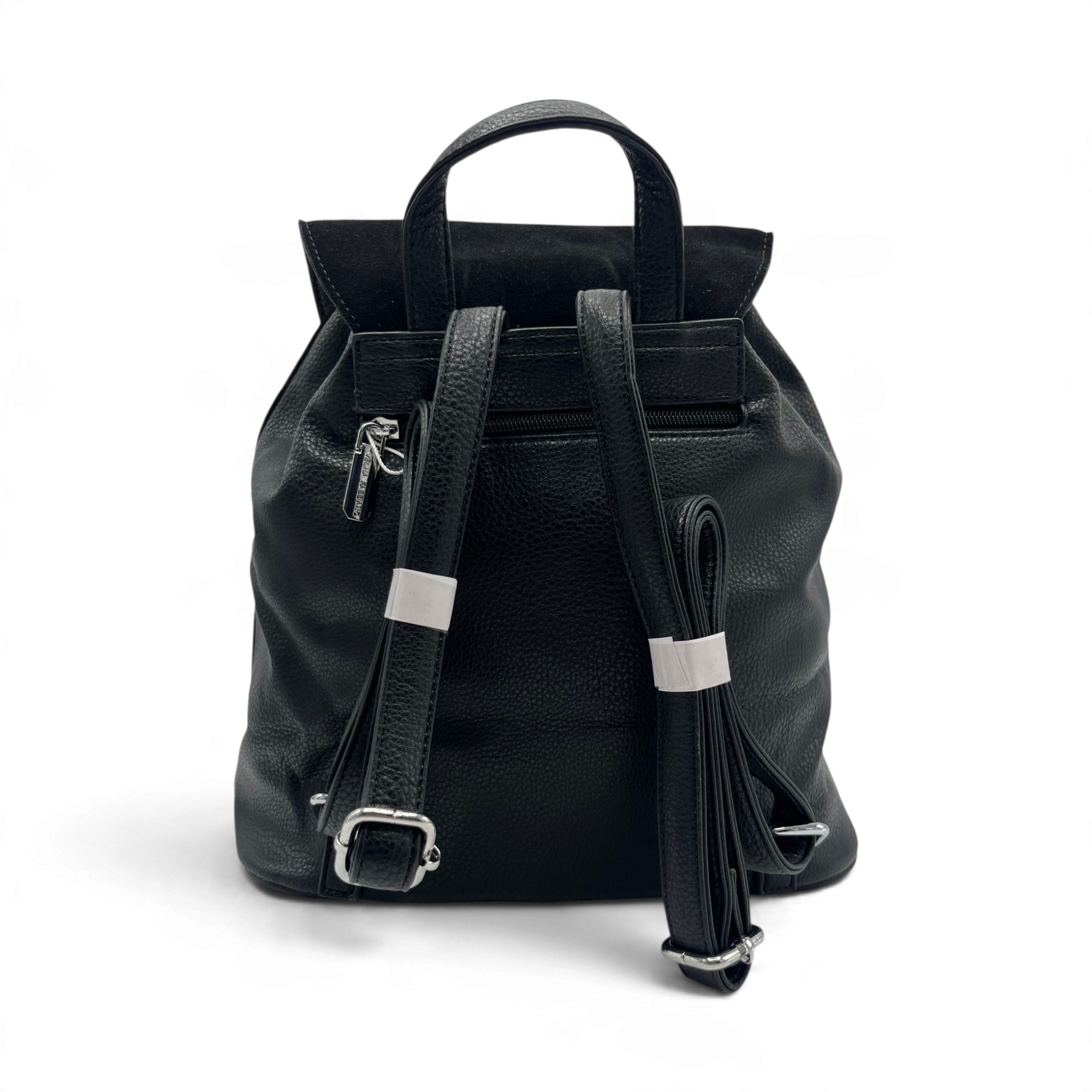 Rucsac Damă Velina Fabbiano VF25S-560 Negru – Piele Naturală Întoarsă și PU, 38 × 34 × 16 cm Rucsac Damă Velina Fabbiano VF25S-560 Negru – Piele Naturală Întoarsă și PU, 38 × 34 × 16 cm - imagine 3