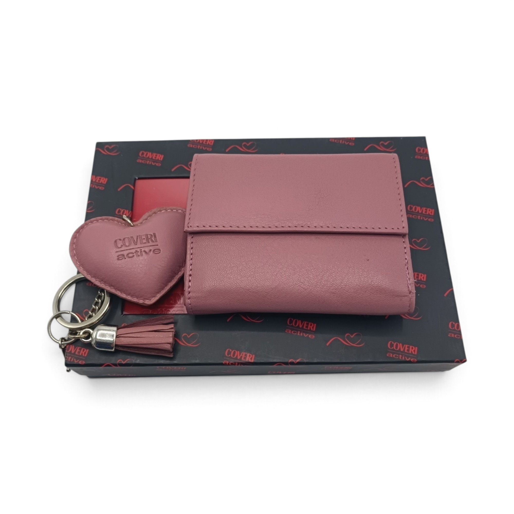 Set Portofel cu Breloc Coveri Active C-1022 Antik Pink – Eleganță și rafinament în fiecare detaliu Set Portofel cu Breloc Coveri Active C-1022 Antik Pink – Eleganță și rafinament în fiecare detaliu - imagine 1