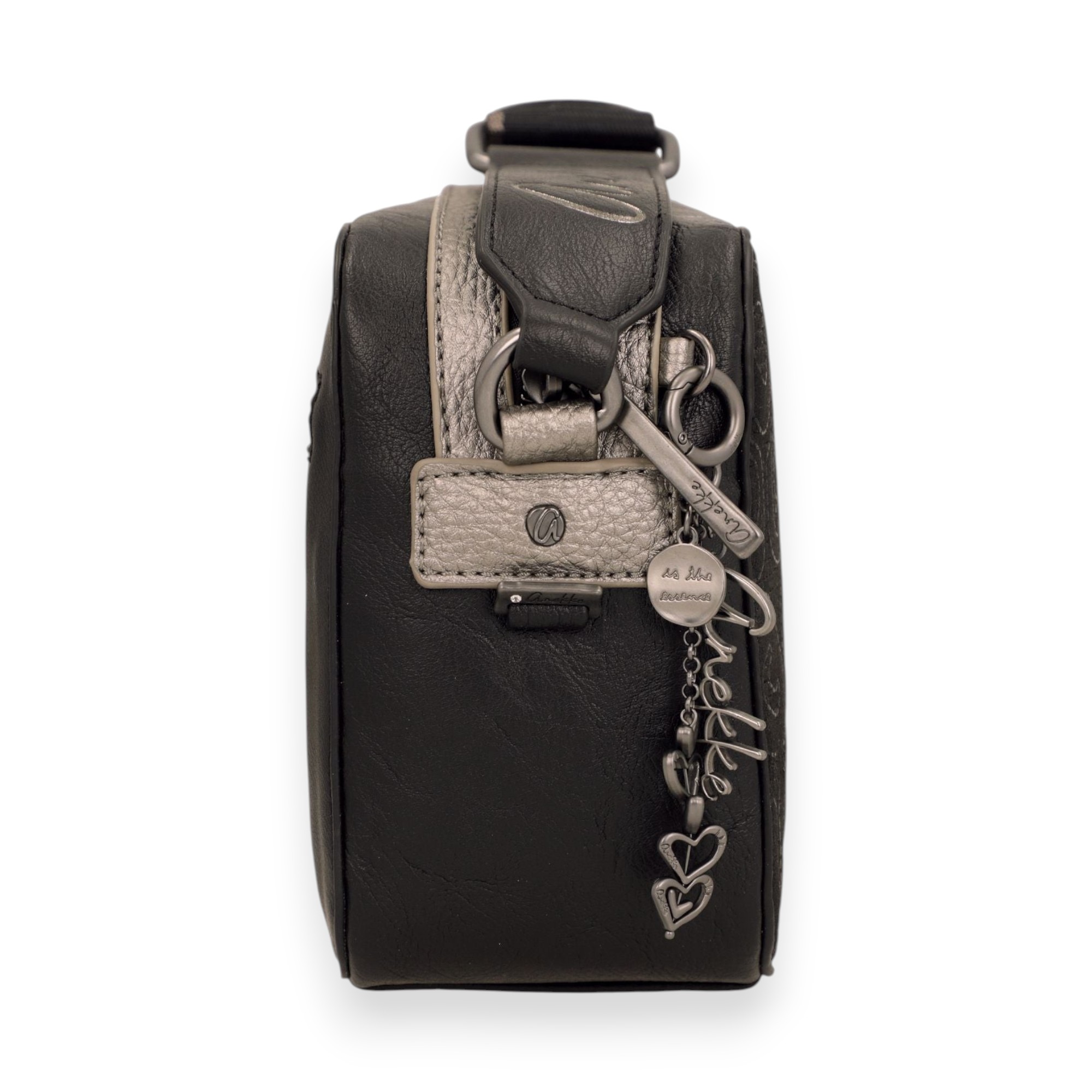 Geantă crossbody damă Anekke Essence Black 43623-447 – neagră, model embosat, 27 × 17 × 9 cm Geantă crossbody damă Anekke Essence Black 43623-447 – neagră, model embosat, 27 × 17 × 9 cm – imaginea 5