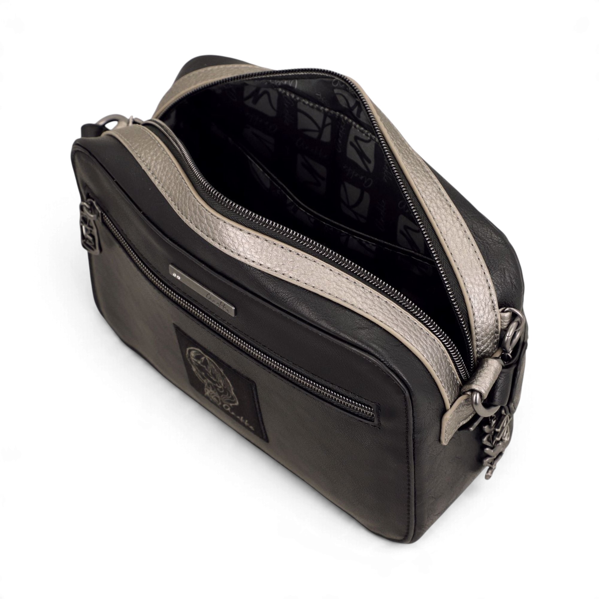 Geantă crossbody damă Anekke Essence Black 43623-447 – neagră, model embosat, 27 × 17 × 9 cm Geantă crossbody damă Anekke Essence Black 43623-447 – neagră, model embosat, 27 × 17 × 9 cm – imaginea 8