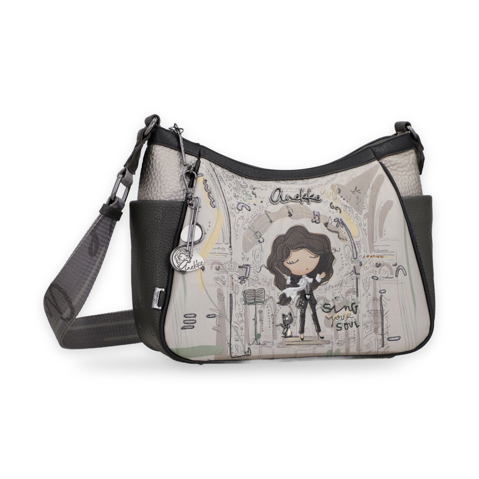 Geantă crossbody damă Anekke Orchestra 43803-002 – dimensiune mare, buzunare laterale, 32 × 23 × 11 cm Geantă crossbody damă Anekke Orchestra 43803-002 – imaginea 2