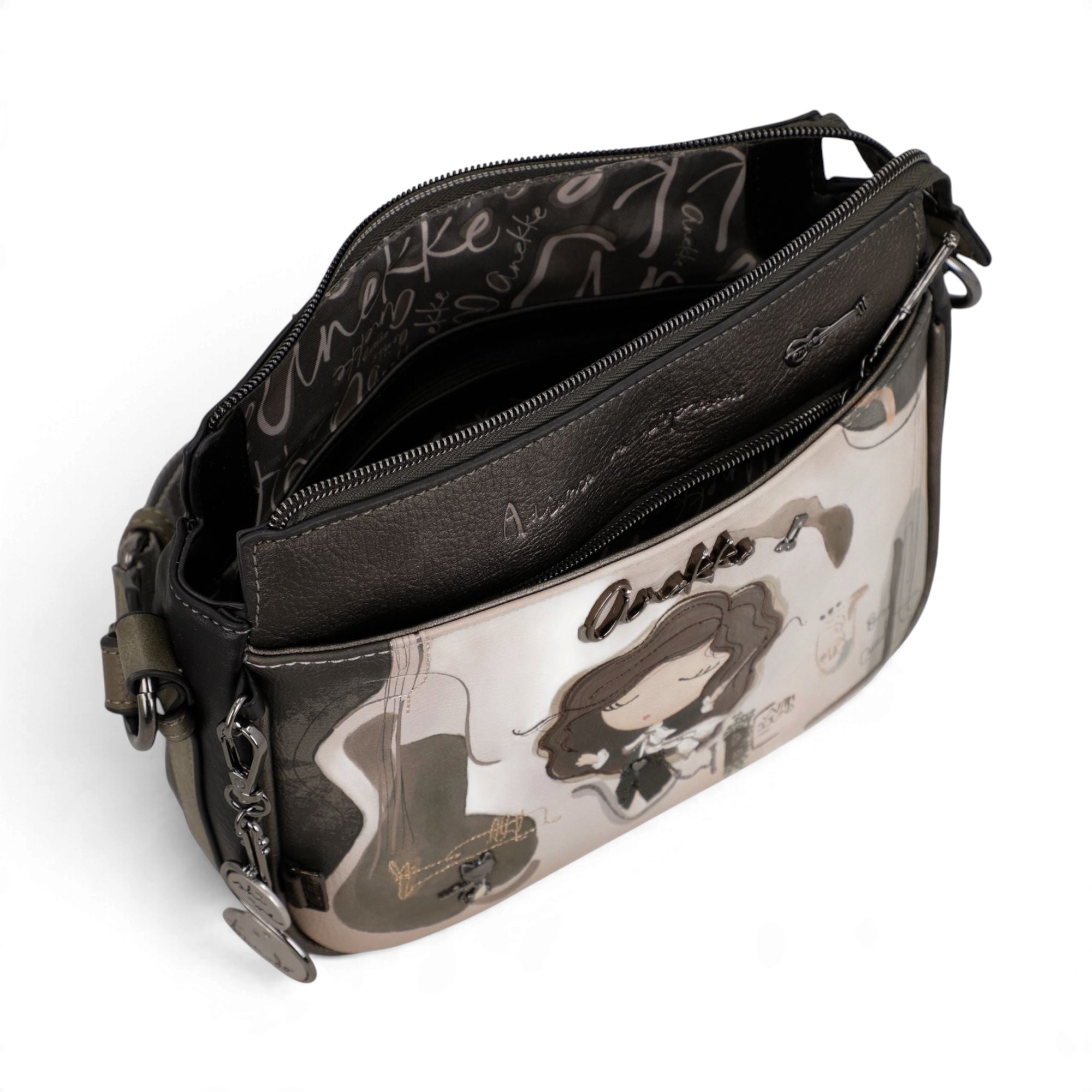 Geantă crossbody damă Anekke Orchestra 43803-062 – 3 compartimente, 25 × 20 × 7 cm – imaginea 7