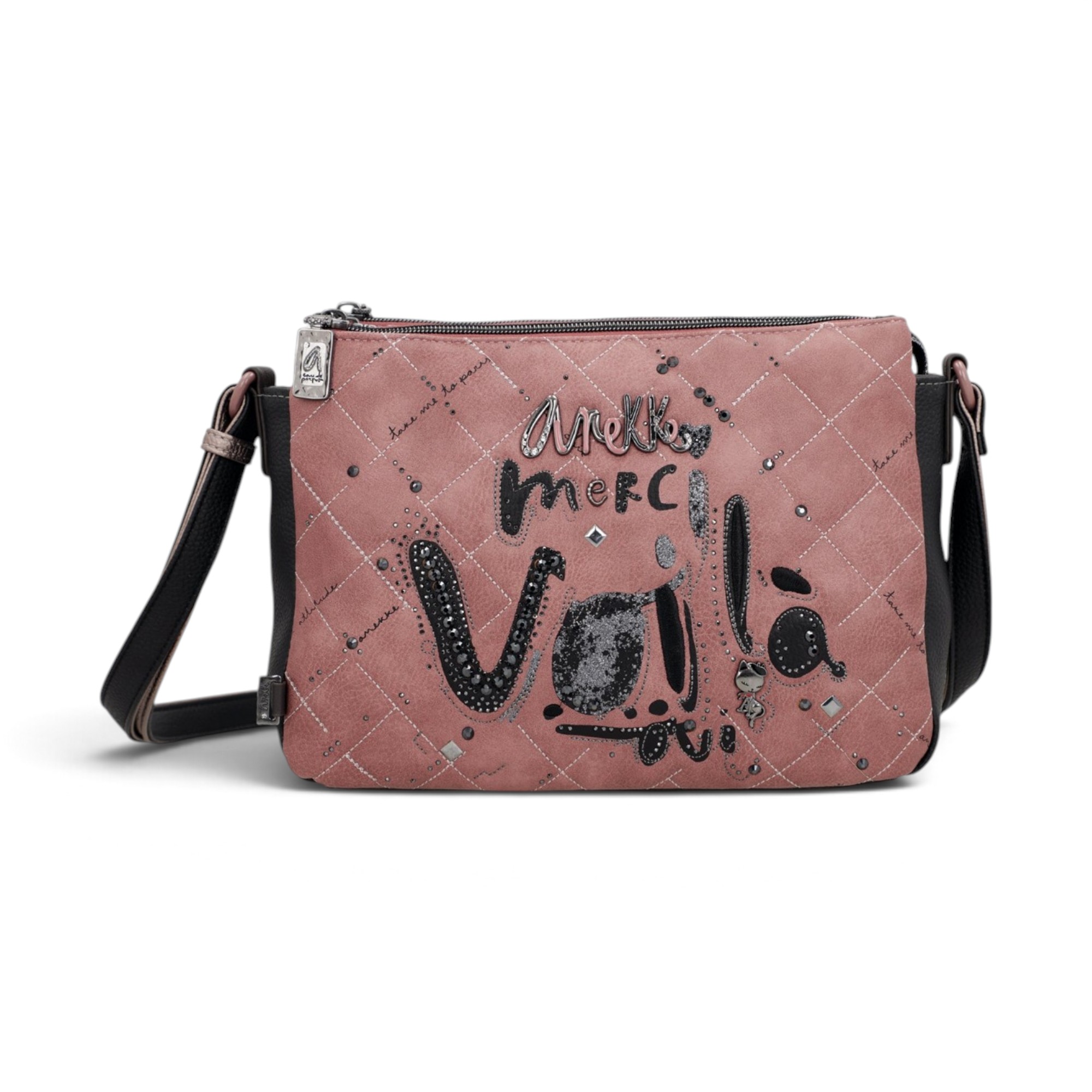 Geantă crossbody damă Anekke Parisian 41813-184 – roz, 3 compartimente, 27 × 20 × 10 cm Geantă crossbody damă Anekke Parisian 41813-184 – roz, 3 compartimente, 27 × 20 × 10 cm – imaginea 2