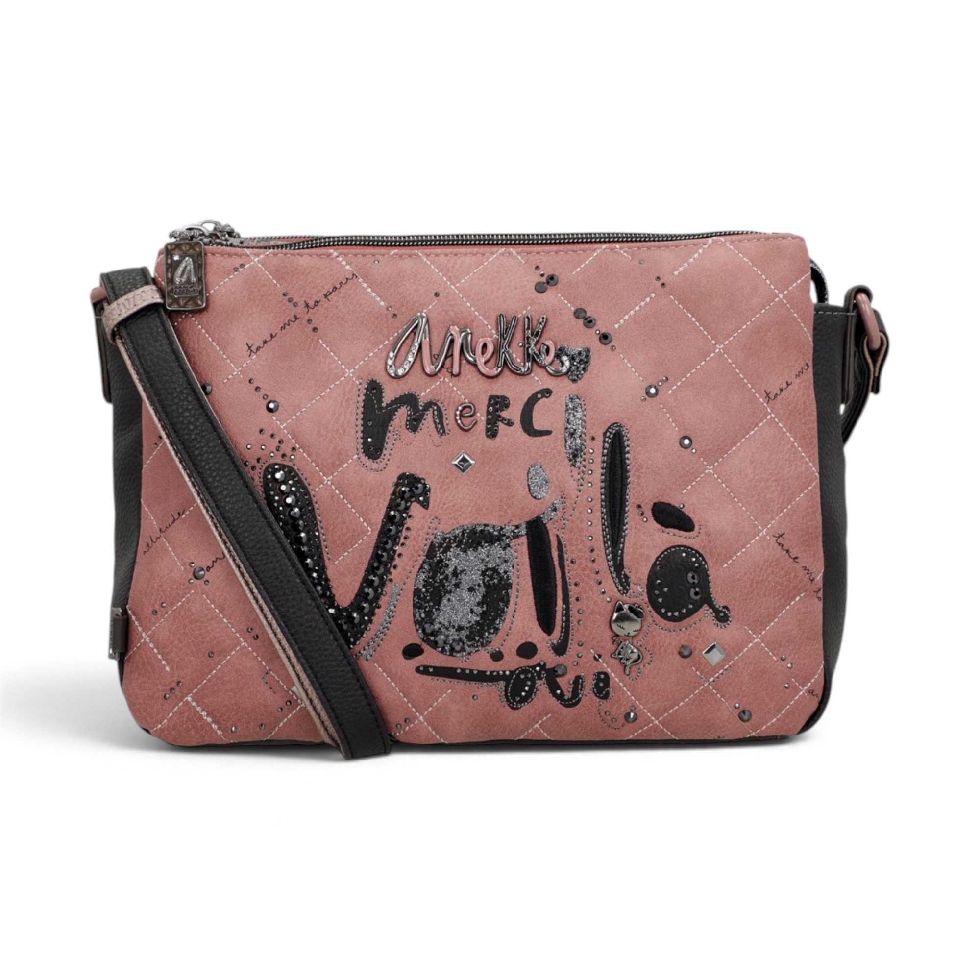 Geantă crossbody damă Anekke Parisian 41813-184 – roz, 3 compartimente, 27 × 20 × 10 cm Geantă crossbody damă Anekke Parisian 41813-184 – roz, 3 compartimente, 27 × 20 × 10 cm – imaginea 3