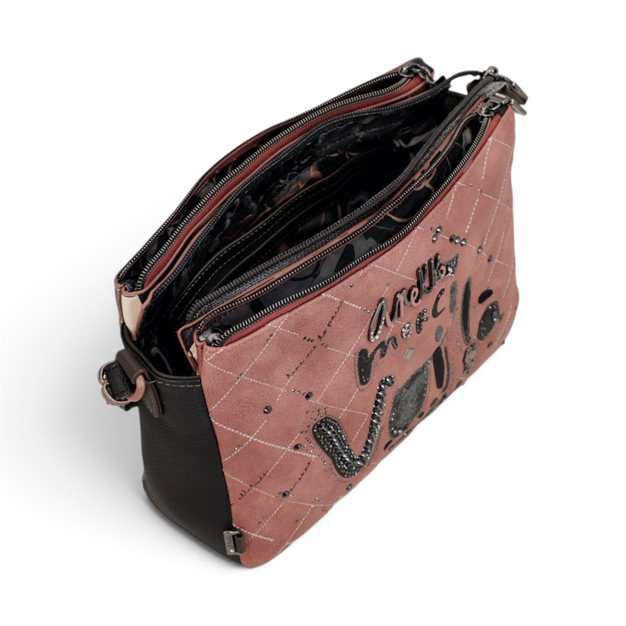 Geantă crossbody damă Anekke Parisian 41813-184 – roz, 3 compartimente, 27 × 20 × 10 cm Geantă crossbody damă Anekke Parisian 41813-184 – roz, 3 compartimente, 27 × 20 × 10 cm – imaginea 7